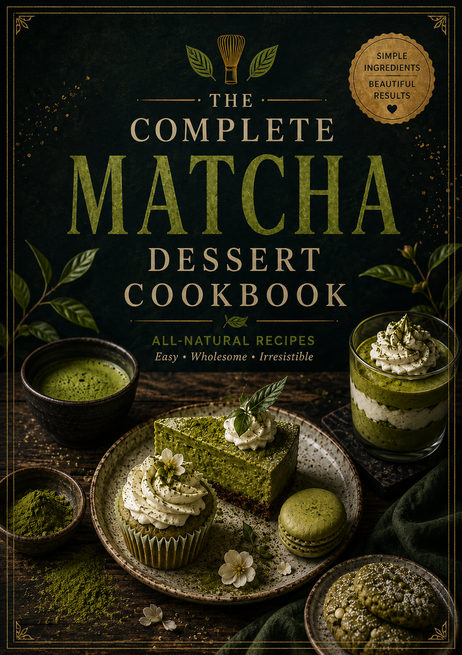 Matcha Green Tea Recipe Book: Easy Homemade Drinks, Desserts and Everyday Treats